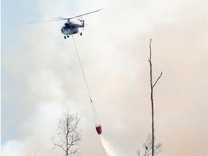 Helikopter Water Bombing Dikerahkan ke Kobar, Api Dekati Danau Masoraian