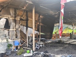 Penampakan Warung Mi Babi Sukoharjo Gosong Dibakar OTK Bersebo