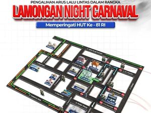 Lamongan Night Carnival Digelar Malam Ini, Catat Rekayasa Lalu Lintasnya