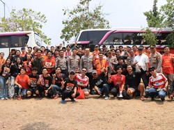 Polrestro Bekasi Kota Kawal The Jakmania ke GBK, Titip Jaga Kondusivitas