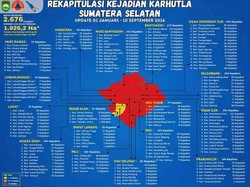 2.676 Kasus Karhutla Terjadi di Sumsel, 15 Daerah Ditetapkan Zona Merah