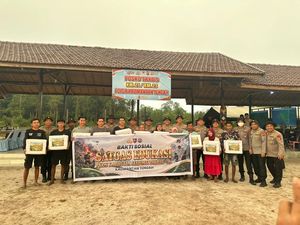 Cegah Karhutla, Sespimti Polri Gelar Baksos dan Edukasi Warga di Kalteng