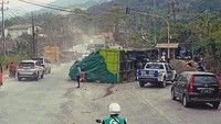 Truk Rem Blong Tabrak Motor hingga Terguling di Lampung Selatan, Pemotor Tewas
