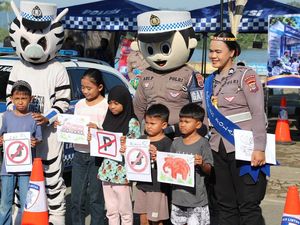 Ditlantas Polda Kaltara Gelar Polantas Karib Expo dan CFD, Akrab dengan Masyarakat