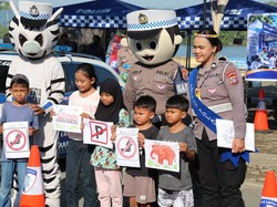 Ditlantas Polda Kaltara Gelar Polantas Karib Expo dan CFD, Akrab dengan Masyarakat
