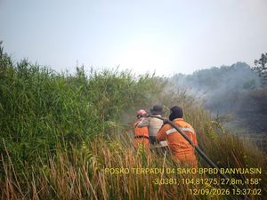 Karhutla di 2 Lokasi Rambutan Banyuasin Sudah Padam