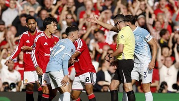 Babak I MU Vs Man City: Foden Dikartu Merah, Skor Masih 0-0