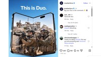 Militer Israel Pasang Foto Mirip iPhone Duo dengan Reruntuhan Ala Gaza