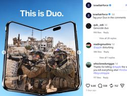 Militer Israel Pasang Foto Mirip iPhone Duo dengan Reruntuhan Ala Gaza
