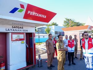 3 Modular SPBU di CPI Makassar Layani Pemotor demi Urai Antrean BBM