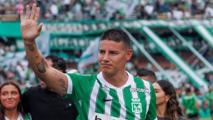 Atletico Nacional, klub ke-14 dalam karier James Rodriguez.