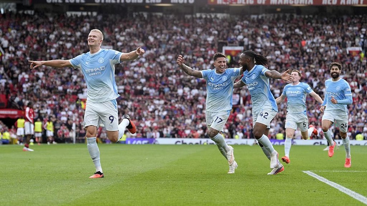 Manchester City mengalahkan Manchester United 1-0 di Old Trafford (Foto: PA Images via Getty Images/Peter Byrne - PA Images)
