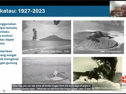 Gunung Anak Krakatau Hampir Berusia 100 Tahun, Ini Gambaran Perkembangannya