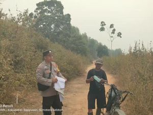 Polisi Gencarkan Imbauan Cegah Karhutla di Banyuasin