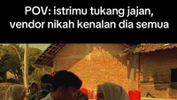 Viral Pernikahan Unik, Pasangan Ini Datangkan Jajanan SD Beserta Gerobaknya