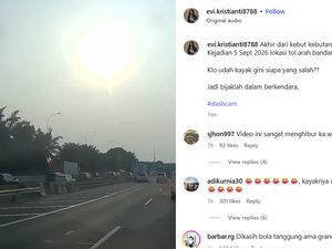 Veloz Ngebut Mau Nyalip di Bahu Jalan Tol, Endingnya Nabrak Bokong Truk