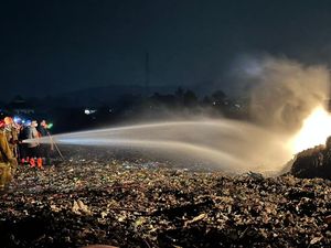 Hari Ke-9 Kebakaran TPA Galuga Bogor, Api dan Asap Tak Terlihat