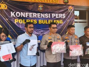 Polisi Temukan Senpi Rakitan dan Peluru dalam Rumah Tersangka Sabu di Buleleng