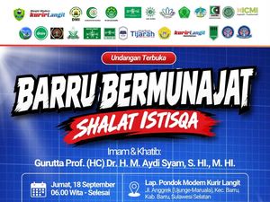 27 Lembaga di Barru Gagas Salat Minta Hujan Imbas Kekeringan