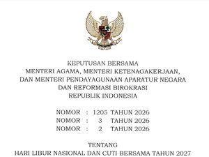 SKB 3 Menteri Terbaru: Libur Nasional 2027 Lengkap dengan Cuti Bersama