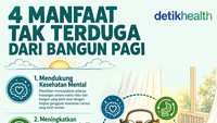 Infografis: Bukan Cuma Produktif, Ini 4 Manfaat Bangun Pagi