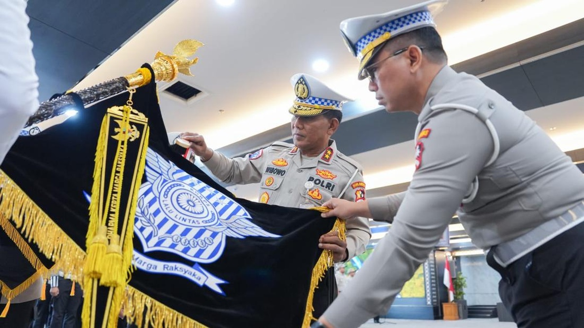 Pimpin Ritual Pataka, Kakorlantas Minta Jajaran Jaga Marwah Polri