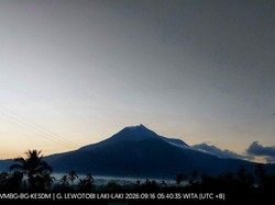 Gunung Lewotobi Laki-Laki Turun dari Siaga ke Waspada Hari Ini