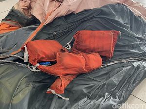 5 Life Raft KM Virgo yang Ditemukan di Kalteng Akan Jadi Barang Bukti