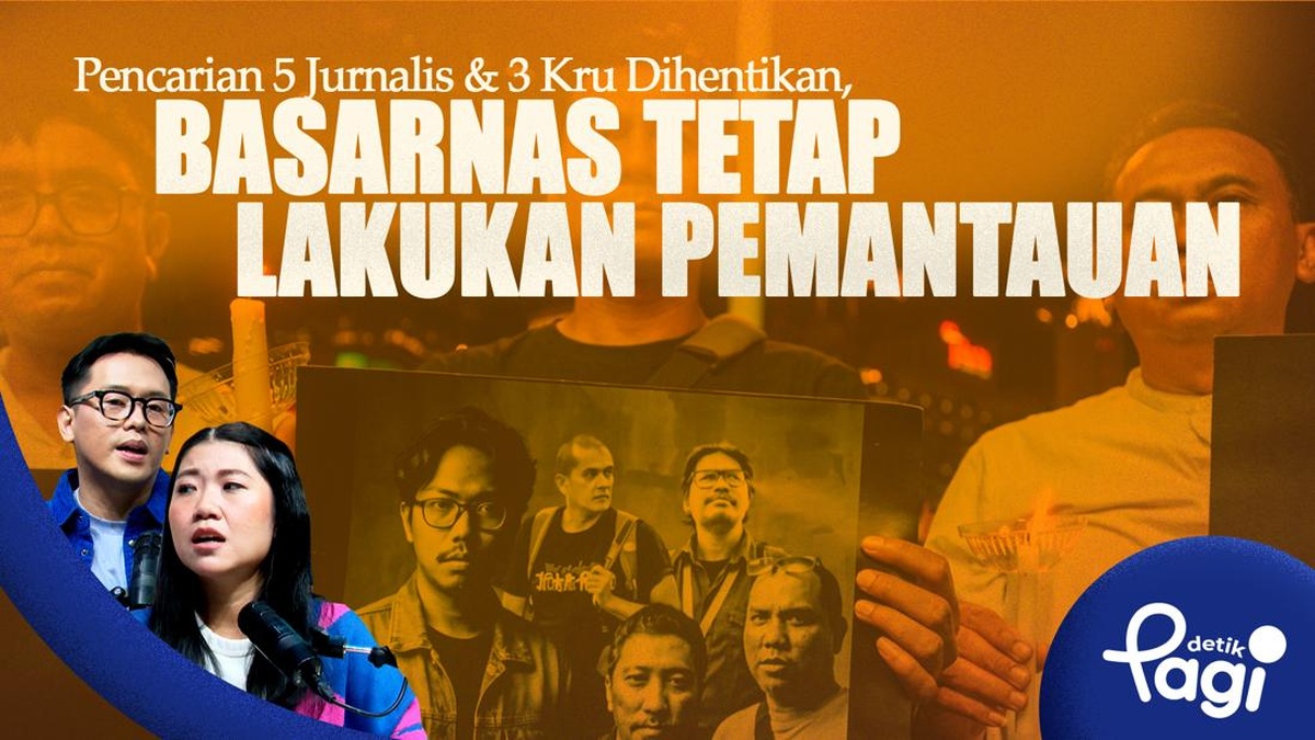 Pencarian 8 Awak Media Distop, Basarnas Siaga Pantau