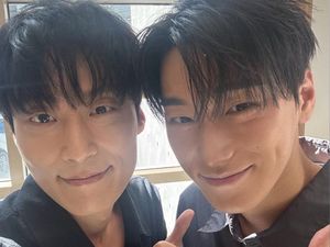 Mirip Banget! Heo Nam Jun & San ATEEZ Akhirnya Satu Frame, Pamer Foto Bareng
