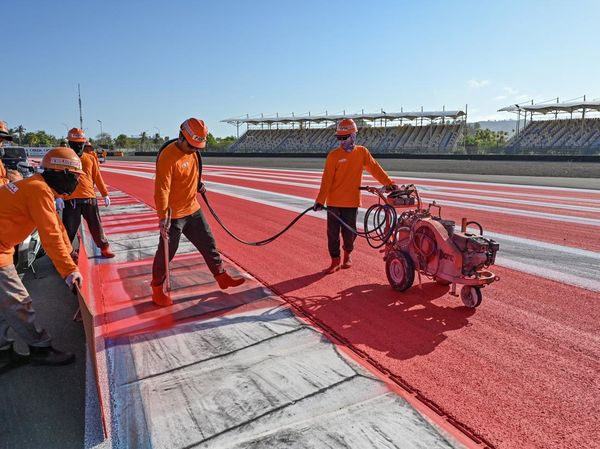 Jelang MotoGP, Sirkuit Mandalika Mulai Dipoles