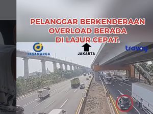 Viral Pikap Overload Anteng di Lajur Cepat, Ditilang Ngamuk-ngamuk