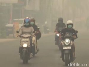 Gerimis Numpang Lewat, Asap Karhutla Kobar Makin Pekat hingga Masuk Rumah