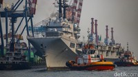 Kapal Induk Pertama RI Resmi Tiba di Jakarta