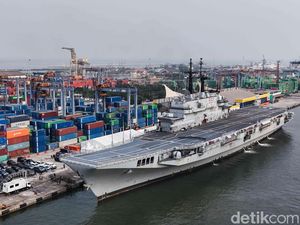 Spesifikasi Kapal Induk Pertama Indonesia yang Sudah Sandar di Jakarta