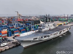 Spesifikasi Kapal Induk Pertama Indonesia yang Sudah Sandar di Jakarta