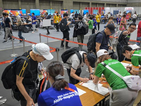 Potret Aktivitas Jurnalis di Main Press Center Asian Games 2026 Nagoya