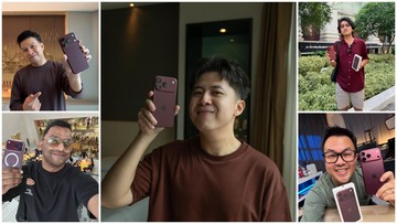 Kesan Pertama Para Tech Creator RI Genggam iPhone 18 Pro Burgundy