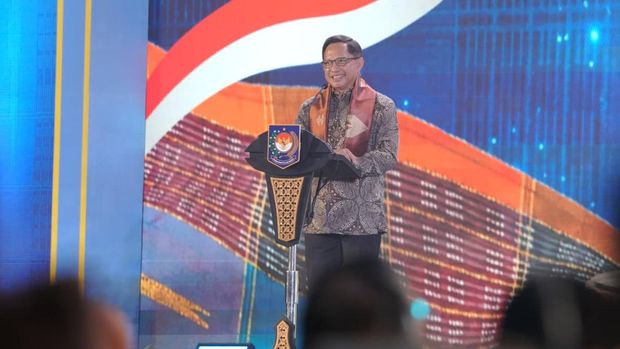 Apresiasi Pemerintah Daerah Berprestasi 2026 Batch II Regional Sulawesi nan digelar di Hotel Claro, Kota Makassar, Sulawesi Selatan (Sulsel), Jumat (18/9/2026).
