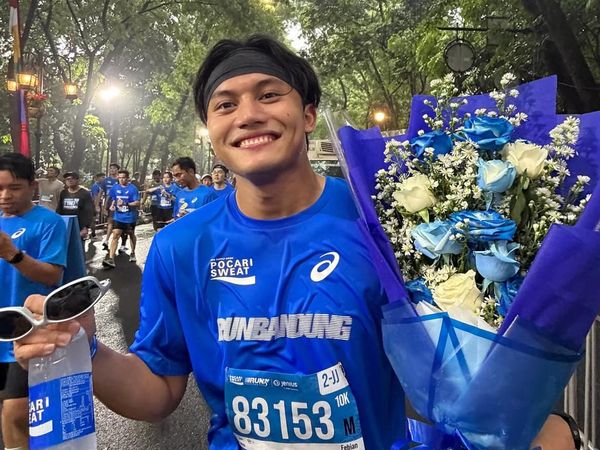 Tawa Rizky Febian Pertama Ikut Event Lari, Finish 10K