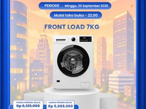Belanja Mesin Cuci Front Load 7KG di Transmart Hemat, Harga 4 Jutaan