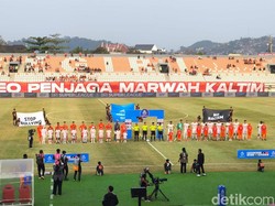 Babak Pertama Borneo FC Vs Bali United 0-0 dan Diwarnai 2 Kartu Merah