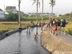 Serunya Main Air Sembari Menanti Sunset di Subak Tukad Yeh Poh Dalung