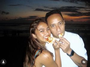 Romantis! Marion Jola Ngedate di Resto dan Kafe bareng Tunangannya