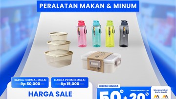 Alat Makan &amp; Minum Banting Harga di Transmart Full Day Sale