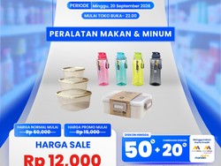 Alat Makan & Minum Banting Harga di Transmart Full Day Sale