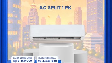 Transmart Full Day Sale Diskon AC Split 1PK, Harganya Jadi Murah