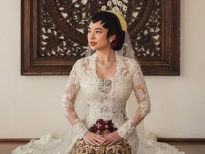 Amanda Rigby Tampil Pangling Pakai Kebaya Didiet Maulana Saat Menikah