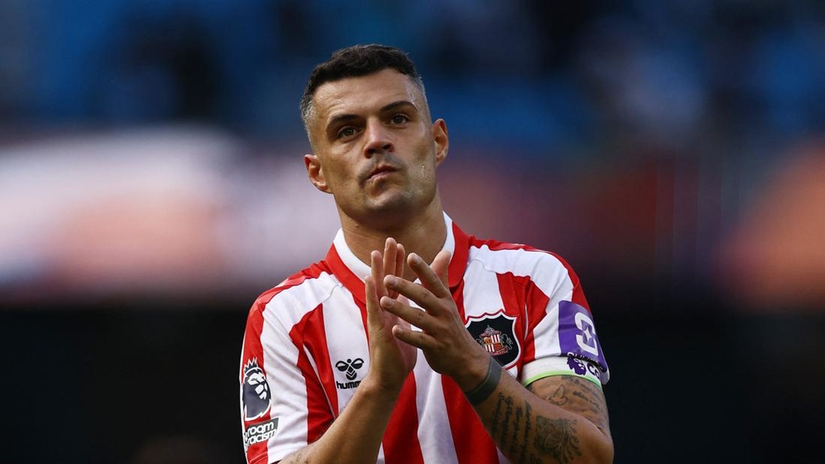 Granit Xhaka mundur dari Timnas Swiss karena kasus sertifikat vaksin Covid-19 palsu. (Action Images via Reuters/Lee Smith)