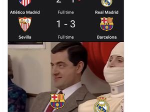 Meme Real Madrid Merana, Barcelona Gembira